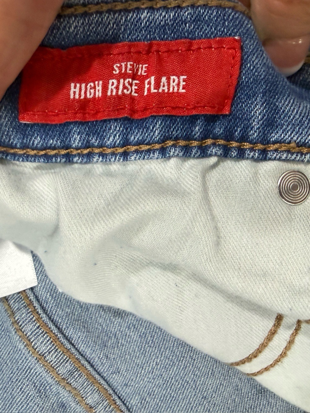 Lucky Brand Stevie High Rise Flare Jeans Light Wash Raw Hem Women’s 28 - Picture 7 of 13